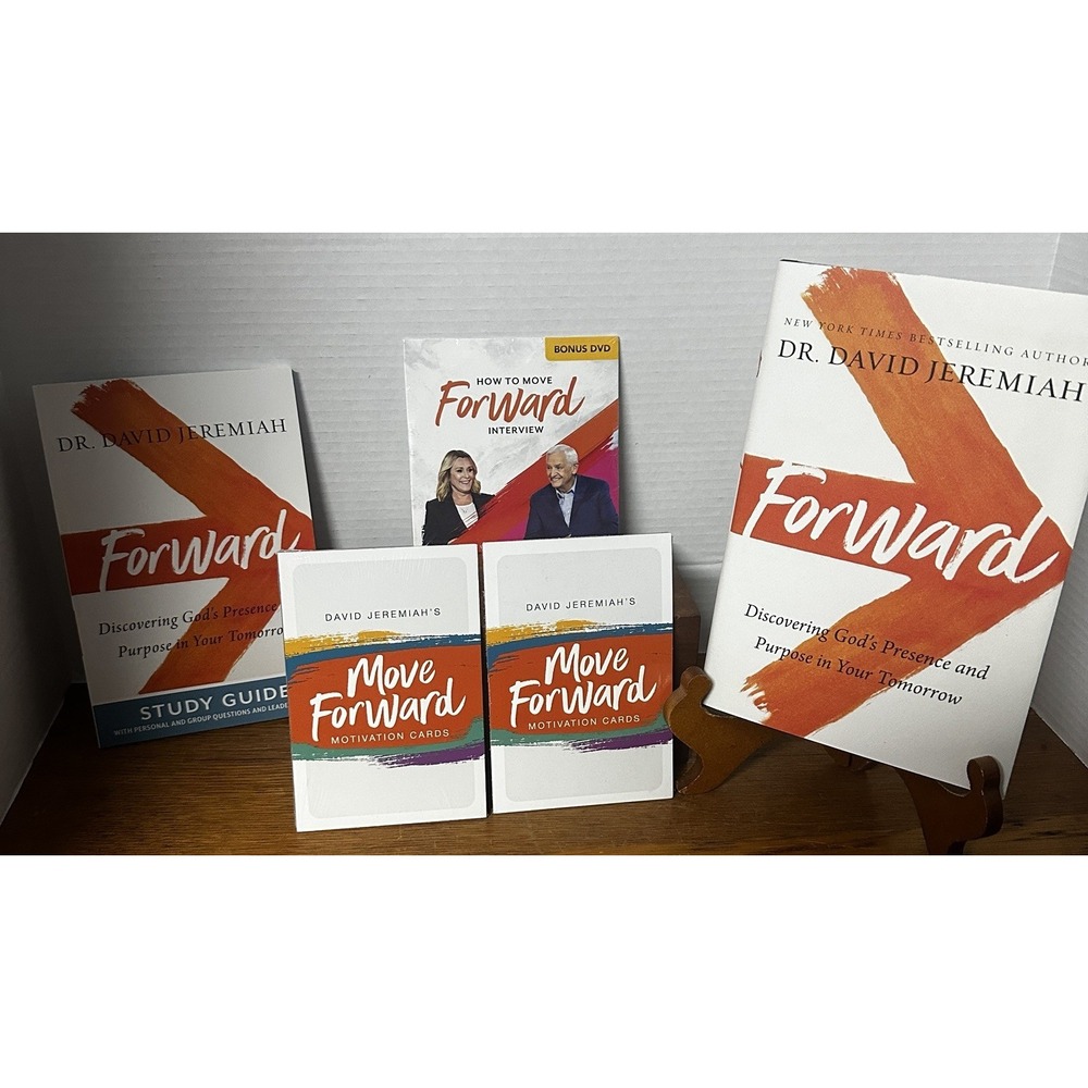 Dr. David Jeremiah FORWARD HB Book + Study Guide + Sealed DVD + Cards ~ Lot